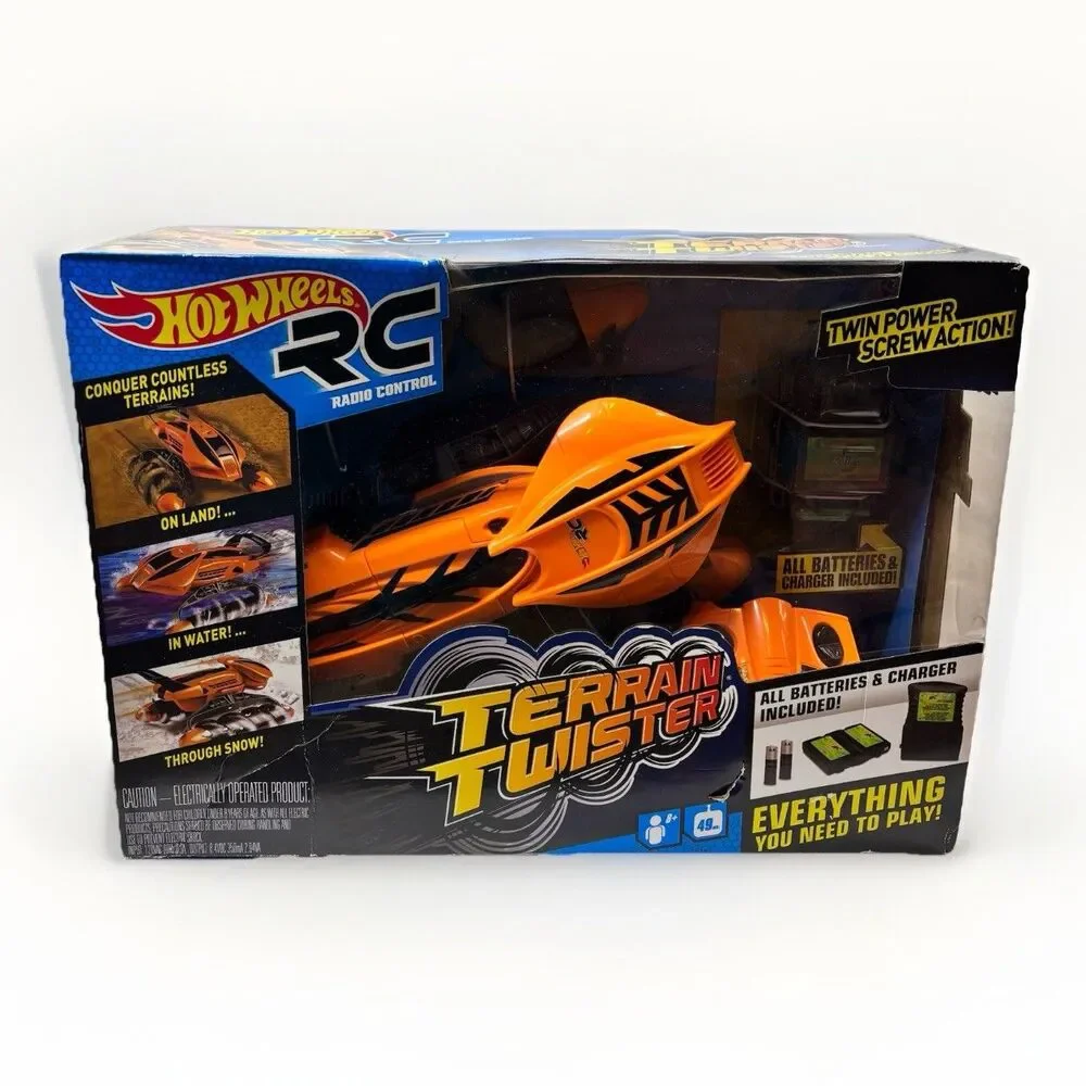 Hot Wheels RC Terrain Twister 2015 Amphibious Vehicle Land Water Snow Sealed